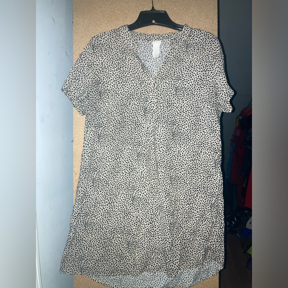 Black and white shirt dress (size:2)